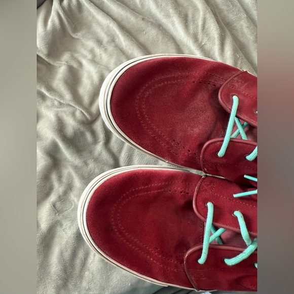 Nike Zoom Stefan Janoski Mid Size 13 Men Causal Sneakers Red Blue Streetwear - Picture 8 of 11